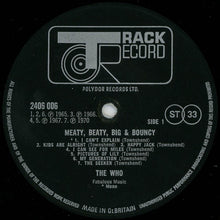 Load image into Gallery viewer, The Who : Meaty, Beaty, Big &amp; Bouncy (LP, Comp, Mono, Gat)
