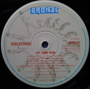 Girlschool : Hit And Run (LP, Album)