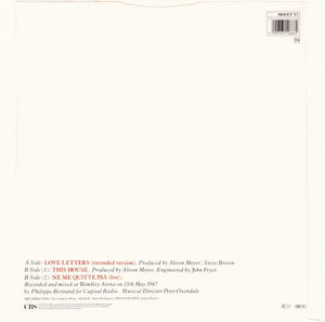 Alison Moyet : Love Letters (Extended Version) (12", Single)