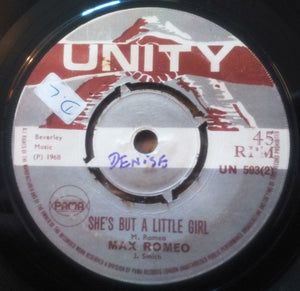 Max Romeo : Wet Dream / She's But A Little Girl (7", Single, 4-P)