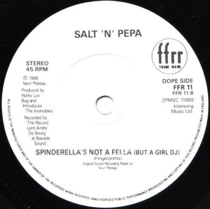 Salt 'N' Pepa : Shake Your Thang (It's Your Thing) / Spinderella's Not A Fella (But A Girl DJ) (7", Single, Whi)