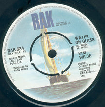 Load image into Gallery viewer, Kim Wilde : Water On Glass / Boys (7&quot;, Single, Pus)
