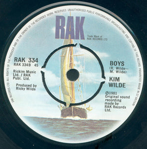 Kim Wilde : Water On Glass / Boys (7", Single, Pus)