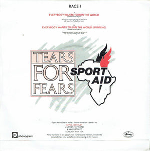 Tears For Fears : Everybody Wants To Run The World (7", Single, Sol)