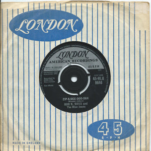 Bob B. Soxx And The Blue Jeans : Zip-A-Dee Doo-Dah (7", Single, Pus)