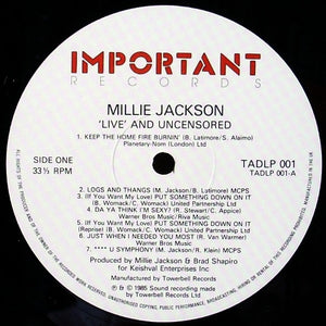 Millie Jackson : Live And Uncensored (2xLP, Album, RE)