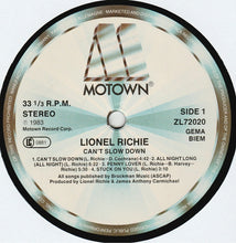 Load image into Gallery viewer, Lionel Richie : Can&#39;t Slow Down (LP, Album, Gat)
